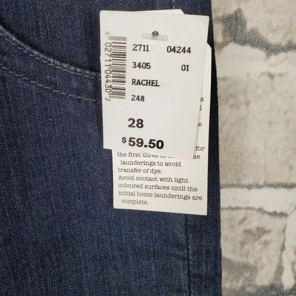 Vintage 90s Brody Trouser Jeans Reg Rise 28 Dark  Wash - Picture 4 of 16